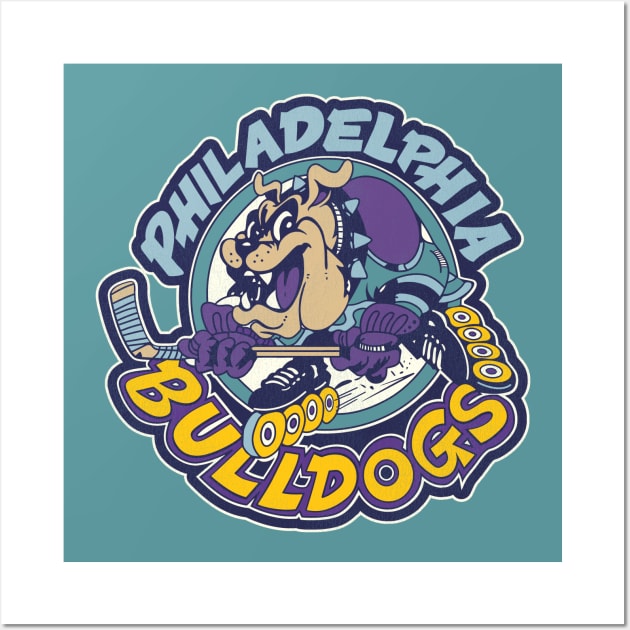 Defunct Philadelphia Bulldogs Roller Hockey Wall Art by Defunctland